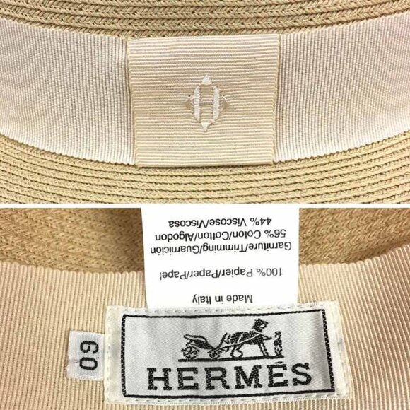 Hermes Folded Paper Hat 60 Size Item Aq7391 main image 4